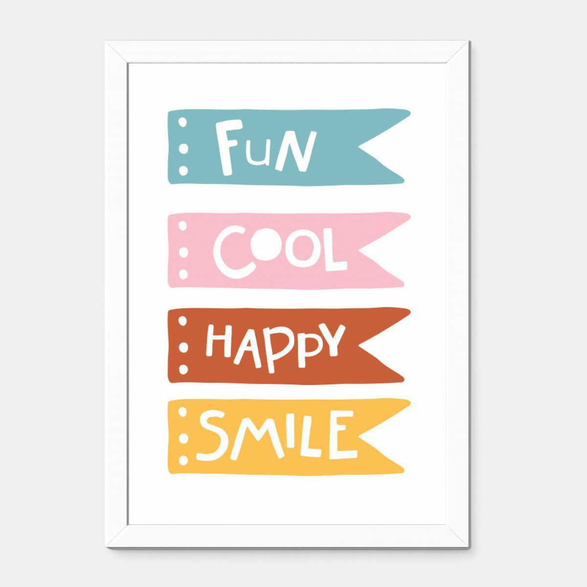 Quadro Infantil Fun Cool Happy Smile