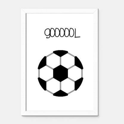 Quadro Infantil Bole Futebol Goooool