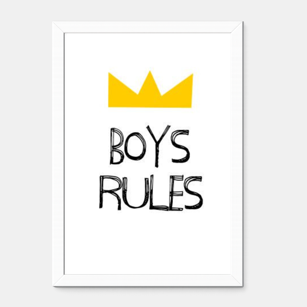 Quadro Infantil Boys Rules