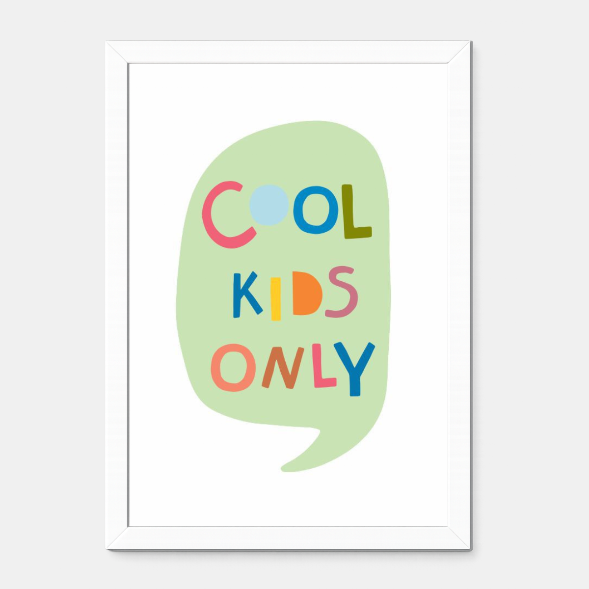 Quadro Infantil Cool Kids Only colorido