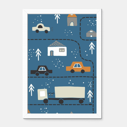 Quadro Infantil Cidade Inverno