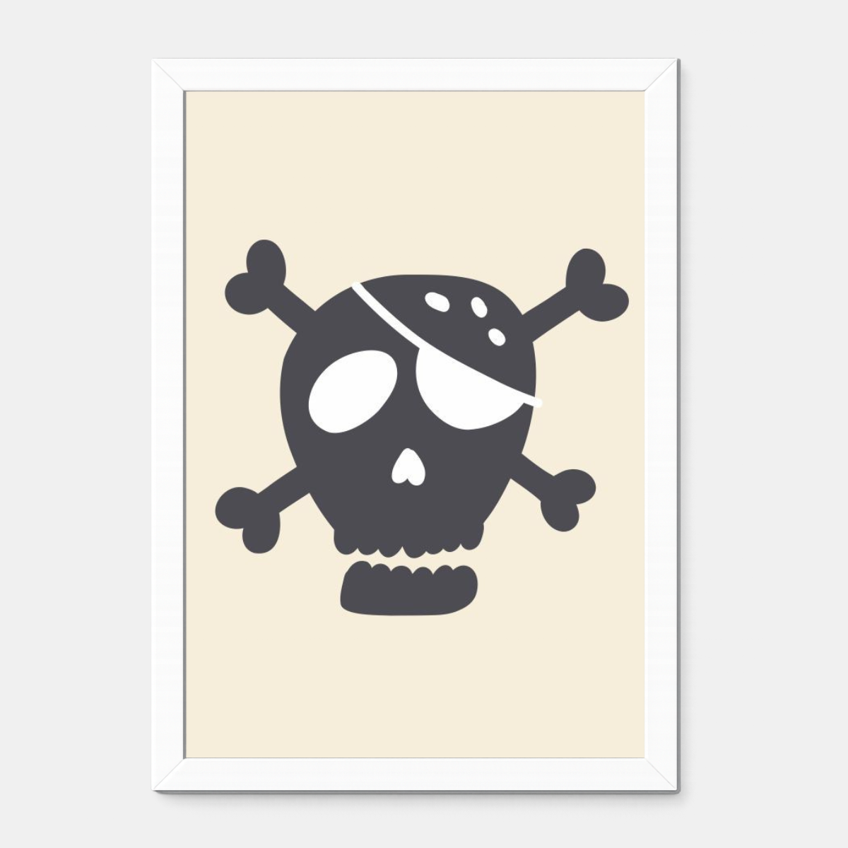 Quadro Infantil Caveira de pirata