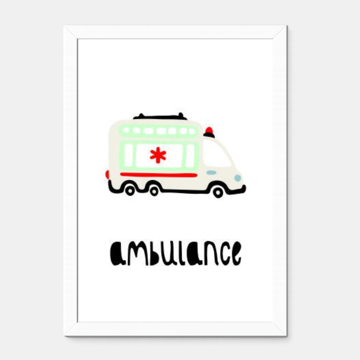 Quadro Infantil Ambulância