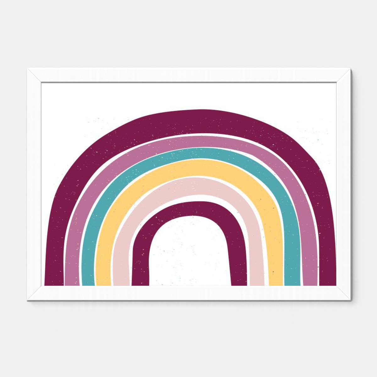 Quadro Infantil Arco Íris Roxo