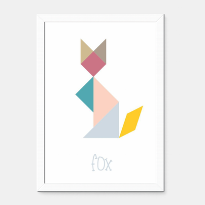 Quadro Infantil Dobradura Gato