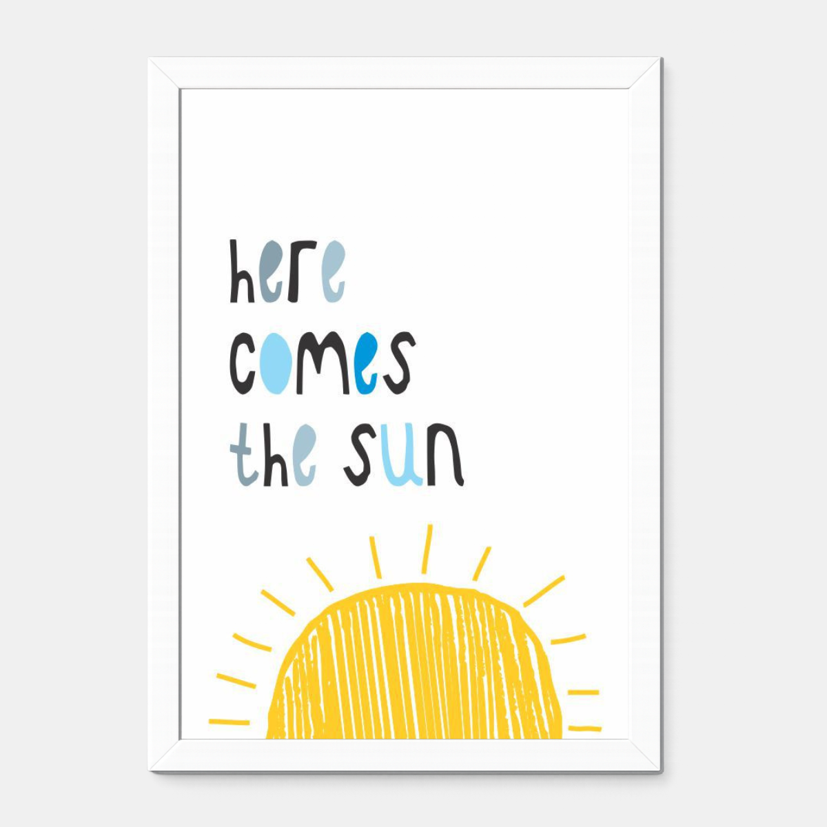 Quadro Infantil Here Comes the Sun