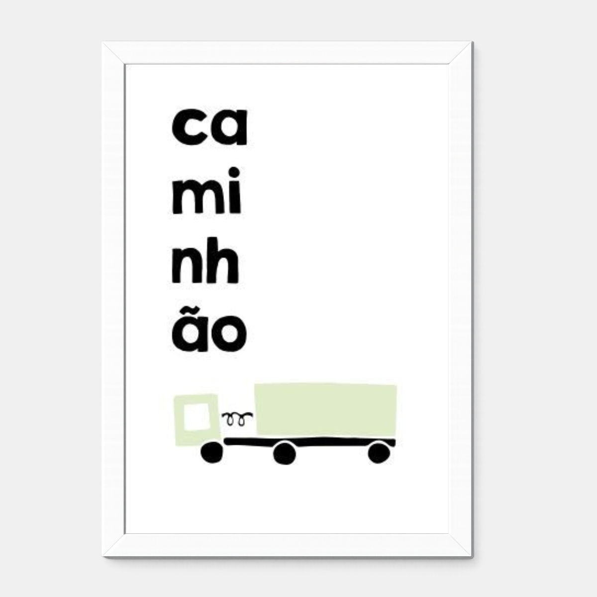 Quadro Infantil Caminhão