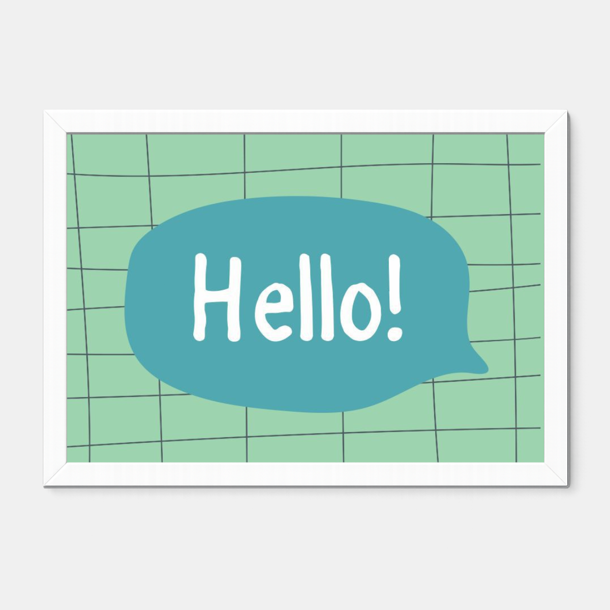 Quadro Infantil hello