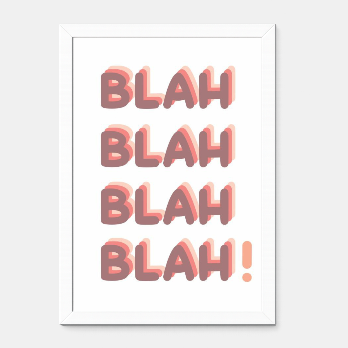 Quadro Infantil Blah!