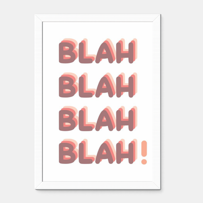 Quadro Infantil Blah!