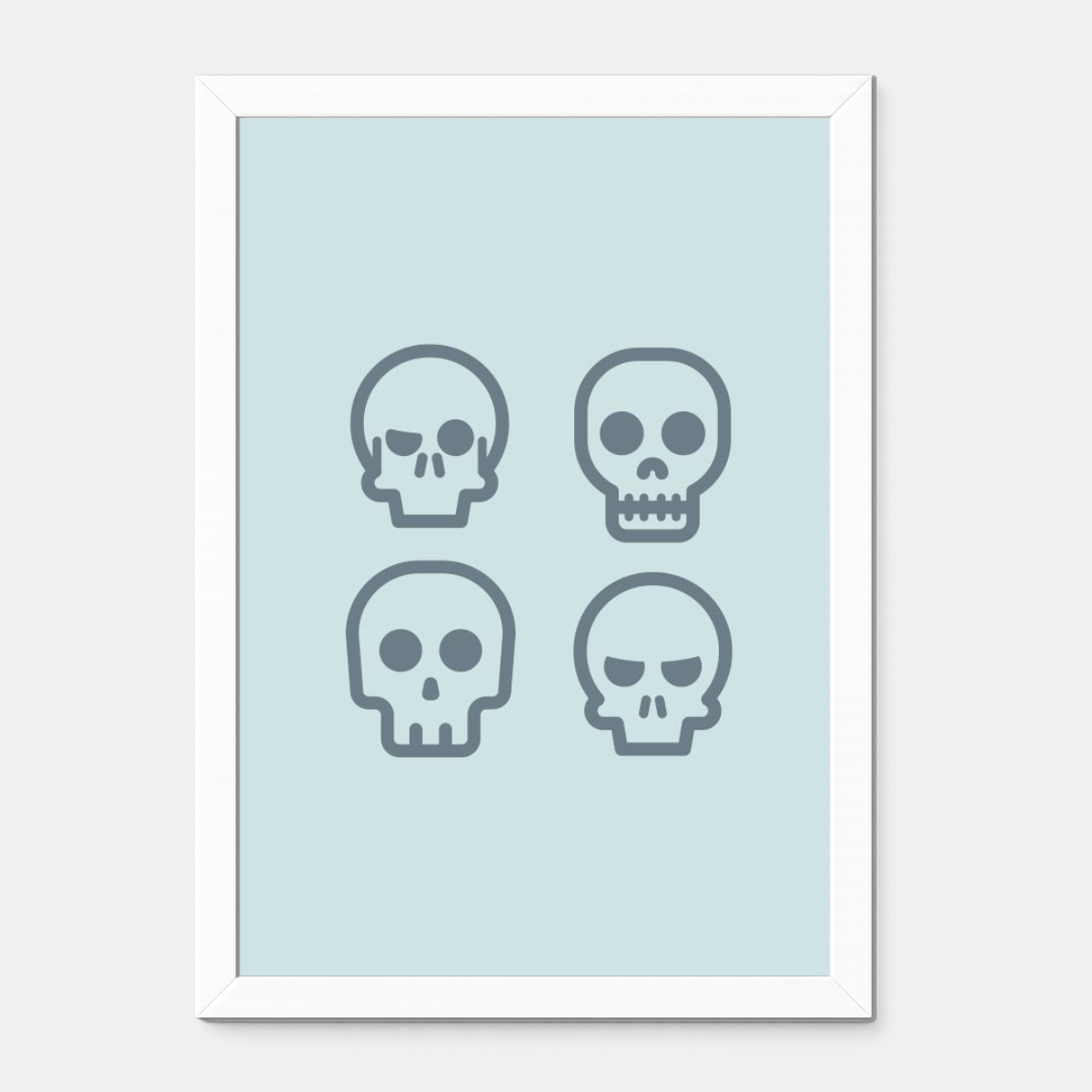 Quadro Infantil caveiras
