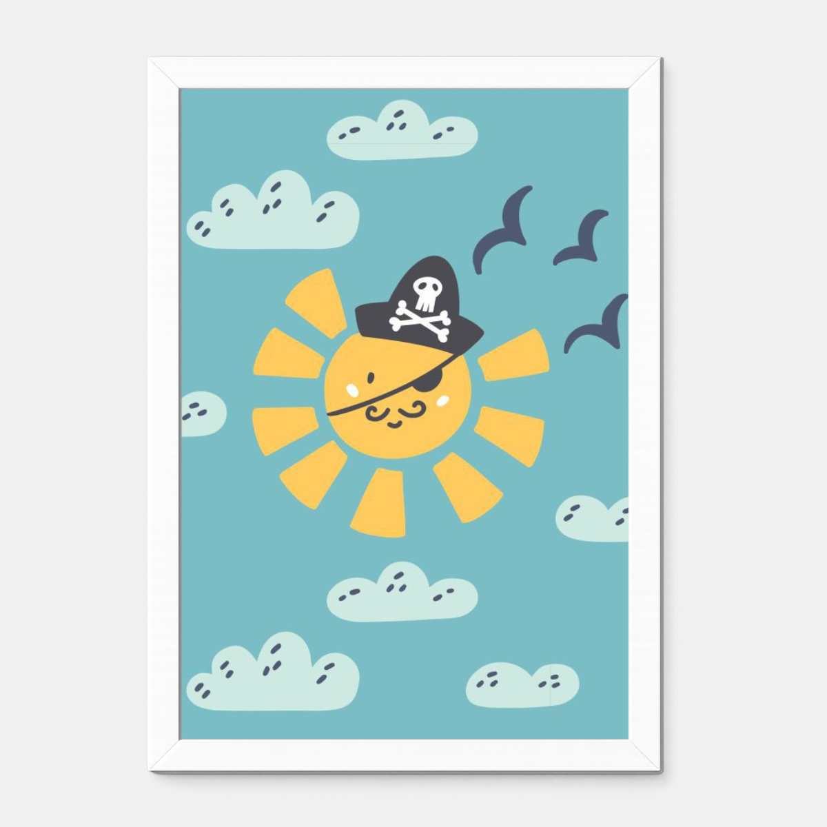 Quadro Infantil Sol de pirata