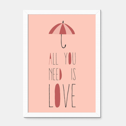 Quadro Infantil All you need is love