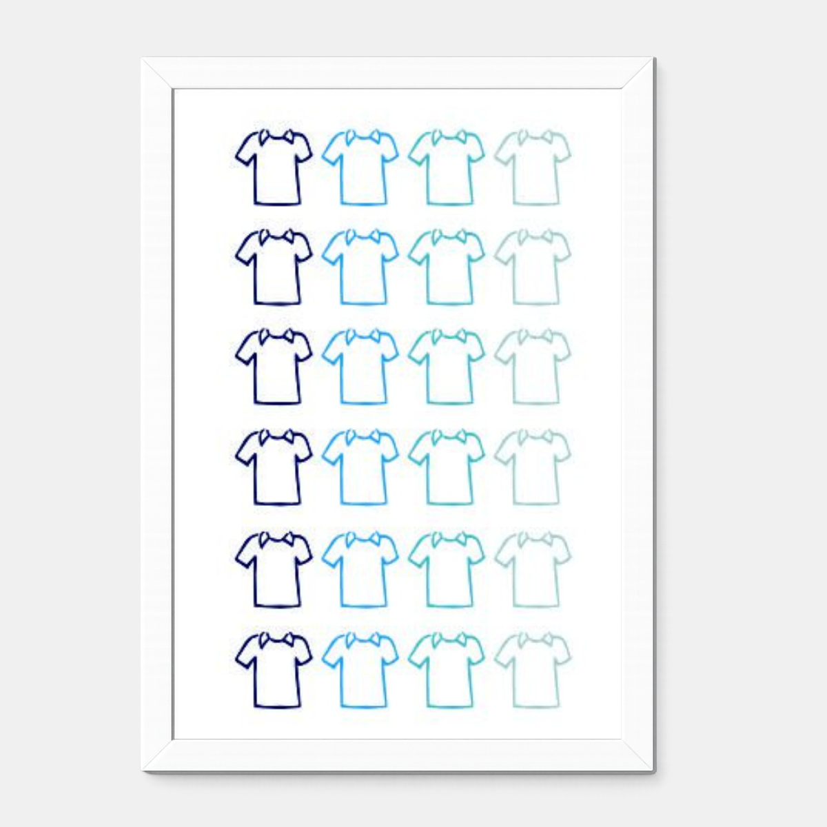 Quadro Infantil Camisetas Degradê
