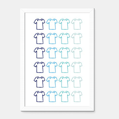 Quadro Infantil Camisetas Degradê