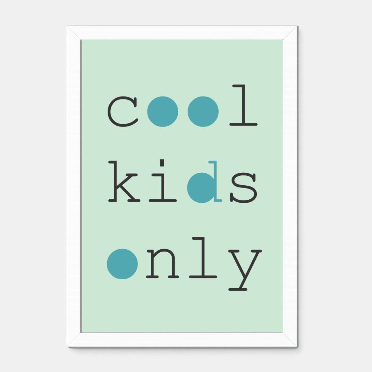 Quadro Infantil Cool Kids Only Azul