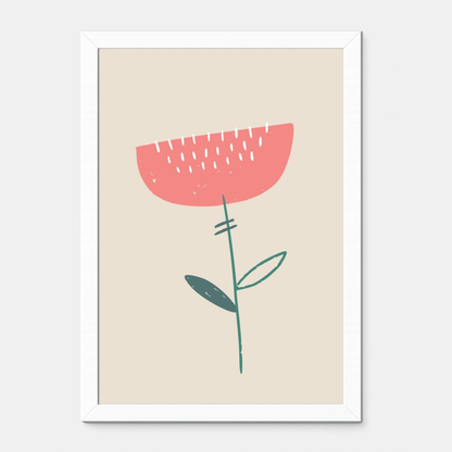 Quadro Infantil Flor rosa