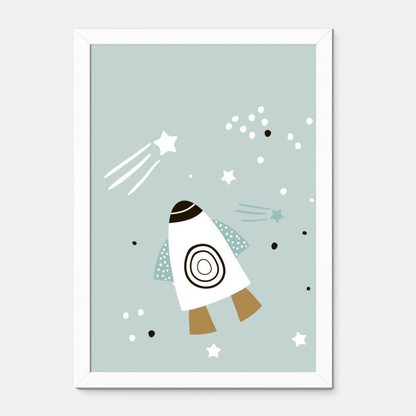 Quadro Infantil Foguete