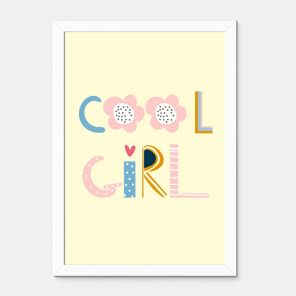 Quadro Infantil cool girl