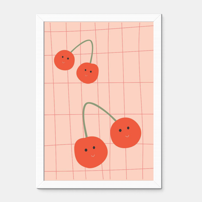 Quadro Infantil cerejas