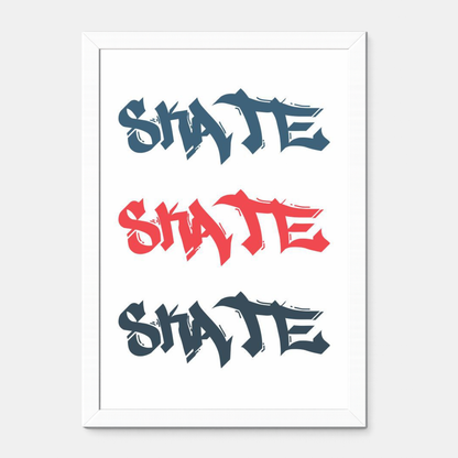 Quadro Infantil SK8 Grafitte