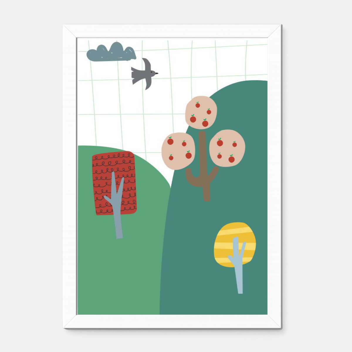 Quadro Infantil montanhas
