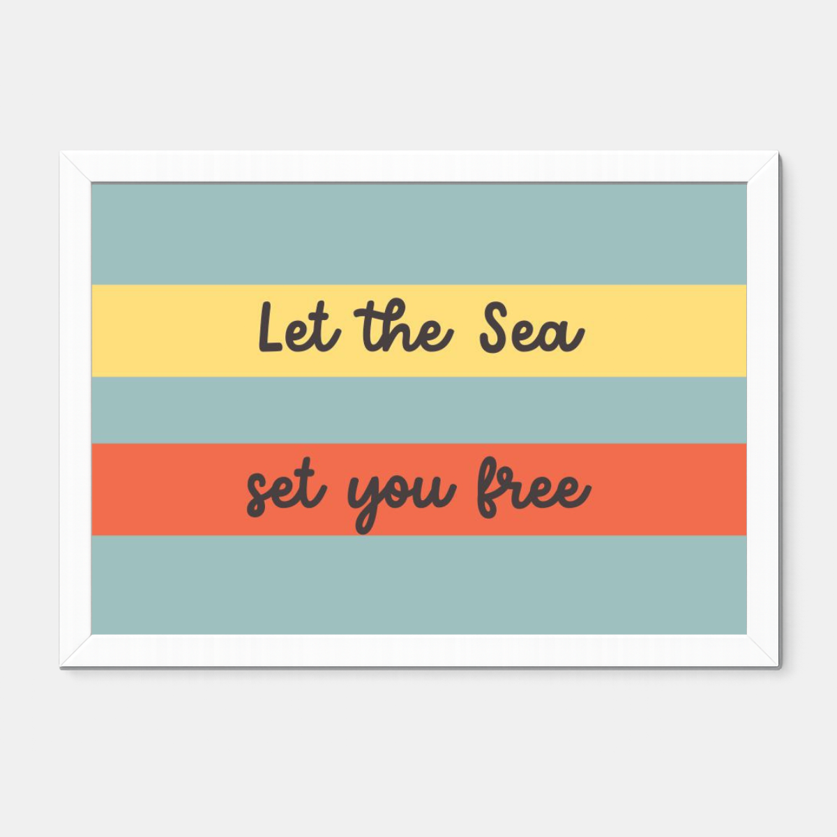 Quadro Infantil Let the Sea set you free