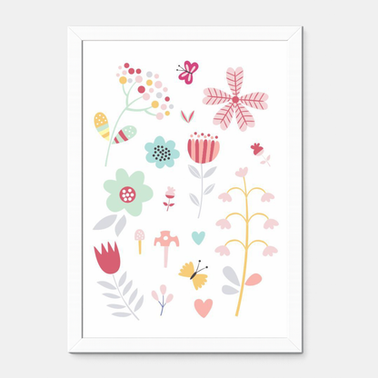 Quadro Infantil Flores