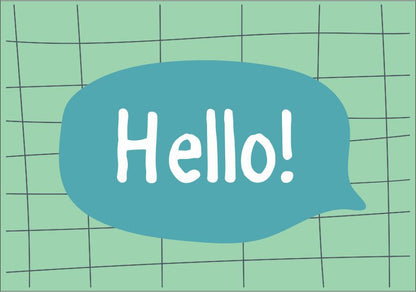 Quadro Infantil hello
