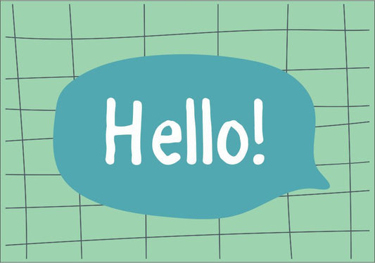 Quadro Infantil hello