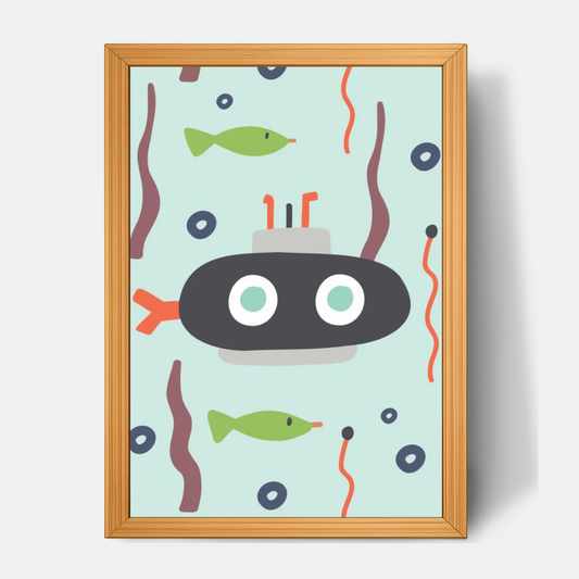 Quadro Infantil Submarino