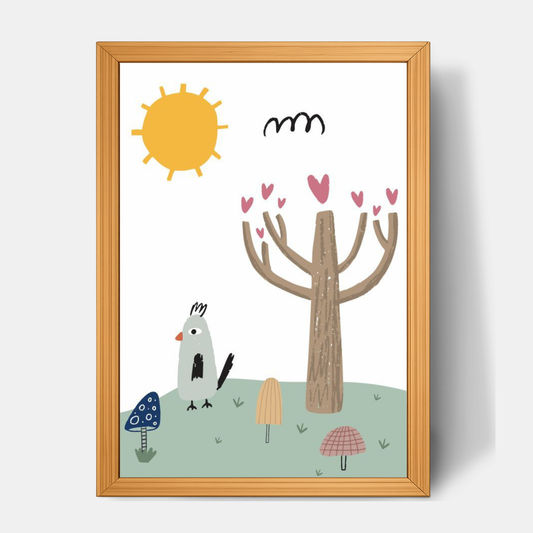 Quadro Infantil Meu jardim