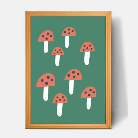 Quadro Infantil Cogumelos