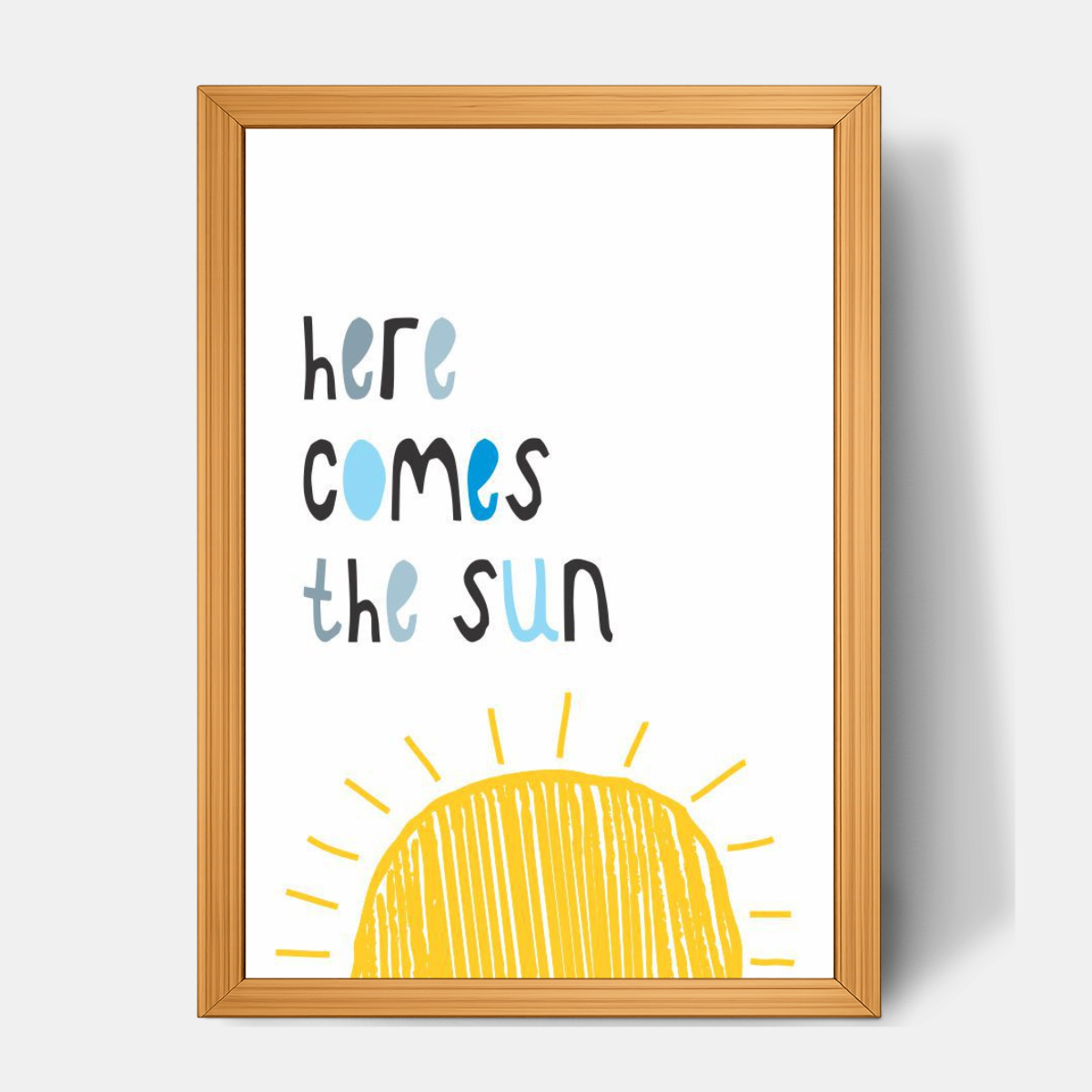 Quadro Infantil Here Comes the Sun