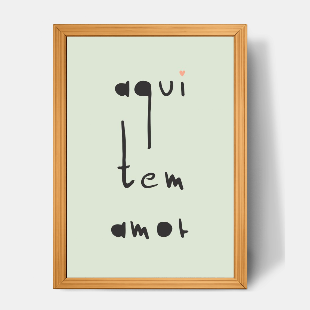 Quadro Infantil Aqui tem Amor