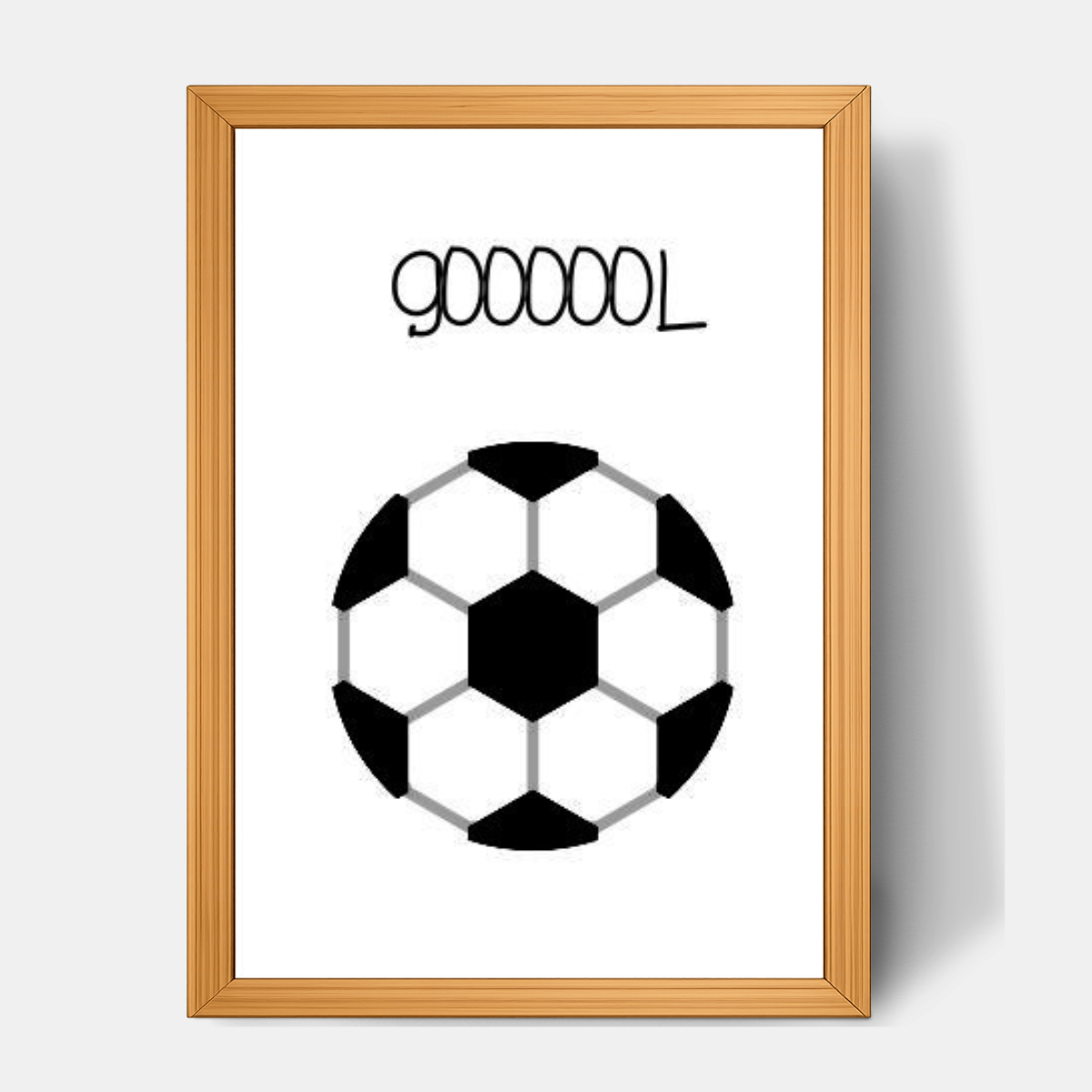 Quadro Infantil Bole Futebol Goooool