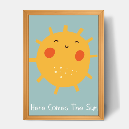 Quadro Infantil Here comes the sun