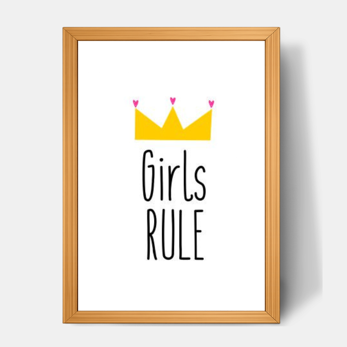 Quadro Infantil Girls Rules