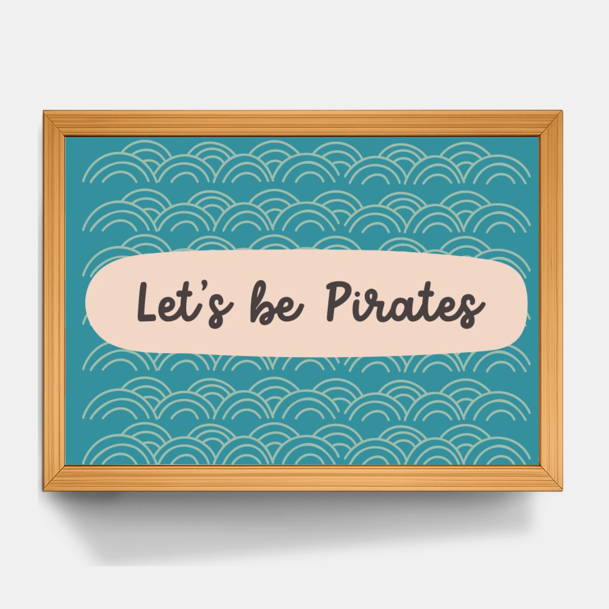 Quadro Infantil Let's be Pirates
