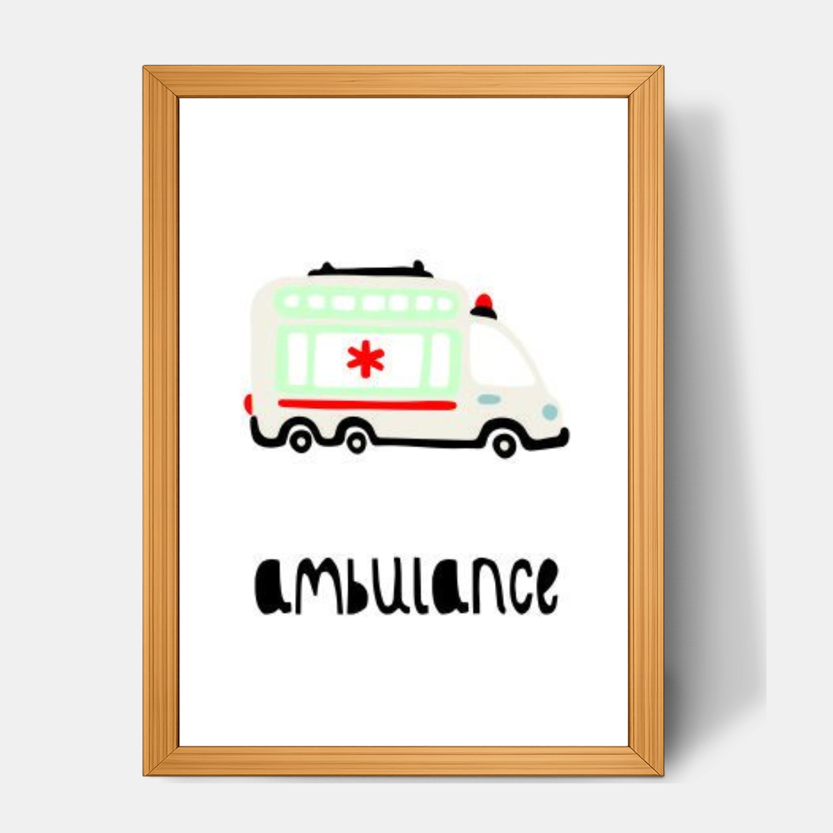 Quadro Infantil Ambulância