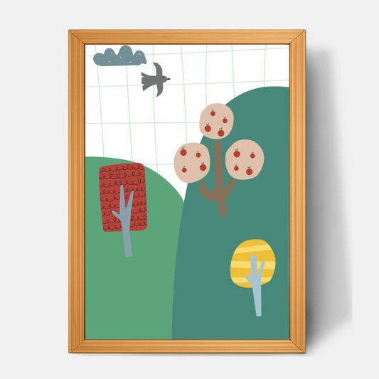 Quadro Infantil montanhas