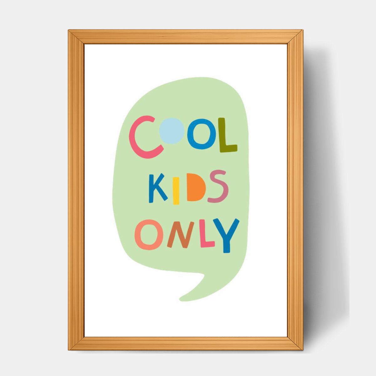Quadro Infantil Cool Kids Only colorido