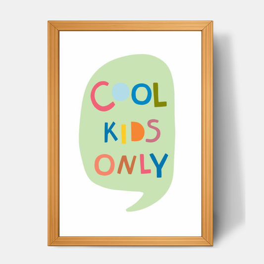 Quadro Infantil Cool Kids Only colorido