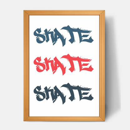 Quadro Infantil SK8 Grafitte