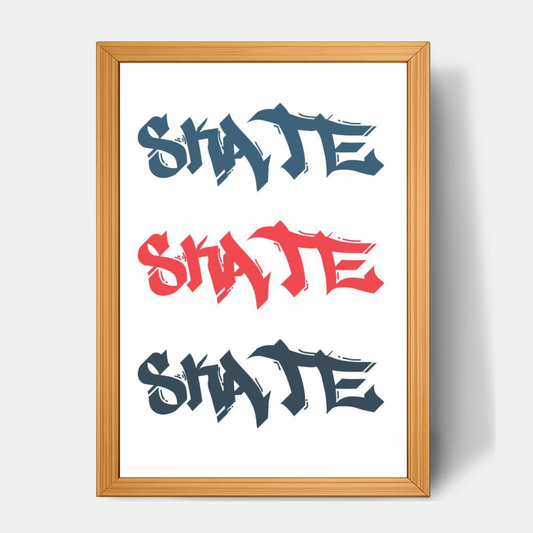 Quadro Infantil SK8 Grafitte