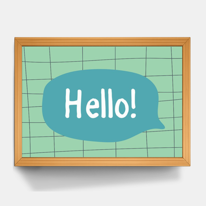 Quadro Infantil hello