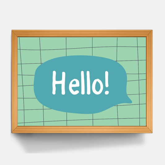 Quadro Infantil hello
