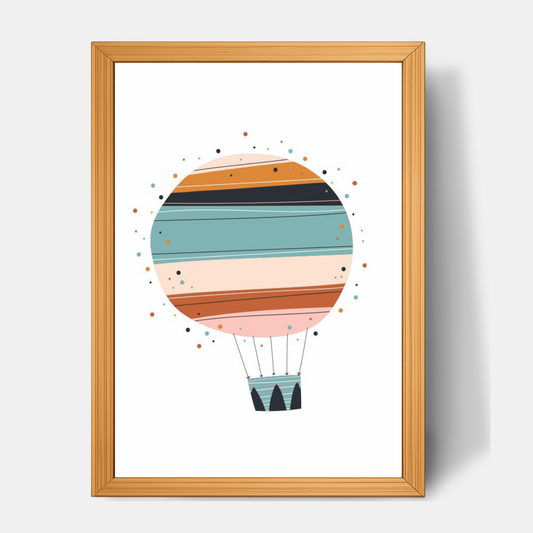 Quadro Infantil Balão Bolinhas colorido