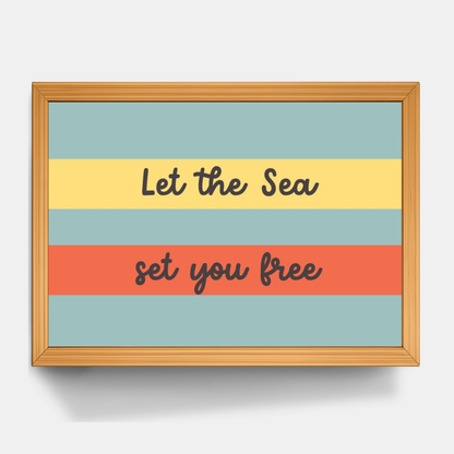 Quadro Infantil Let the Sea set you free