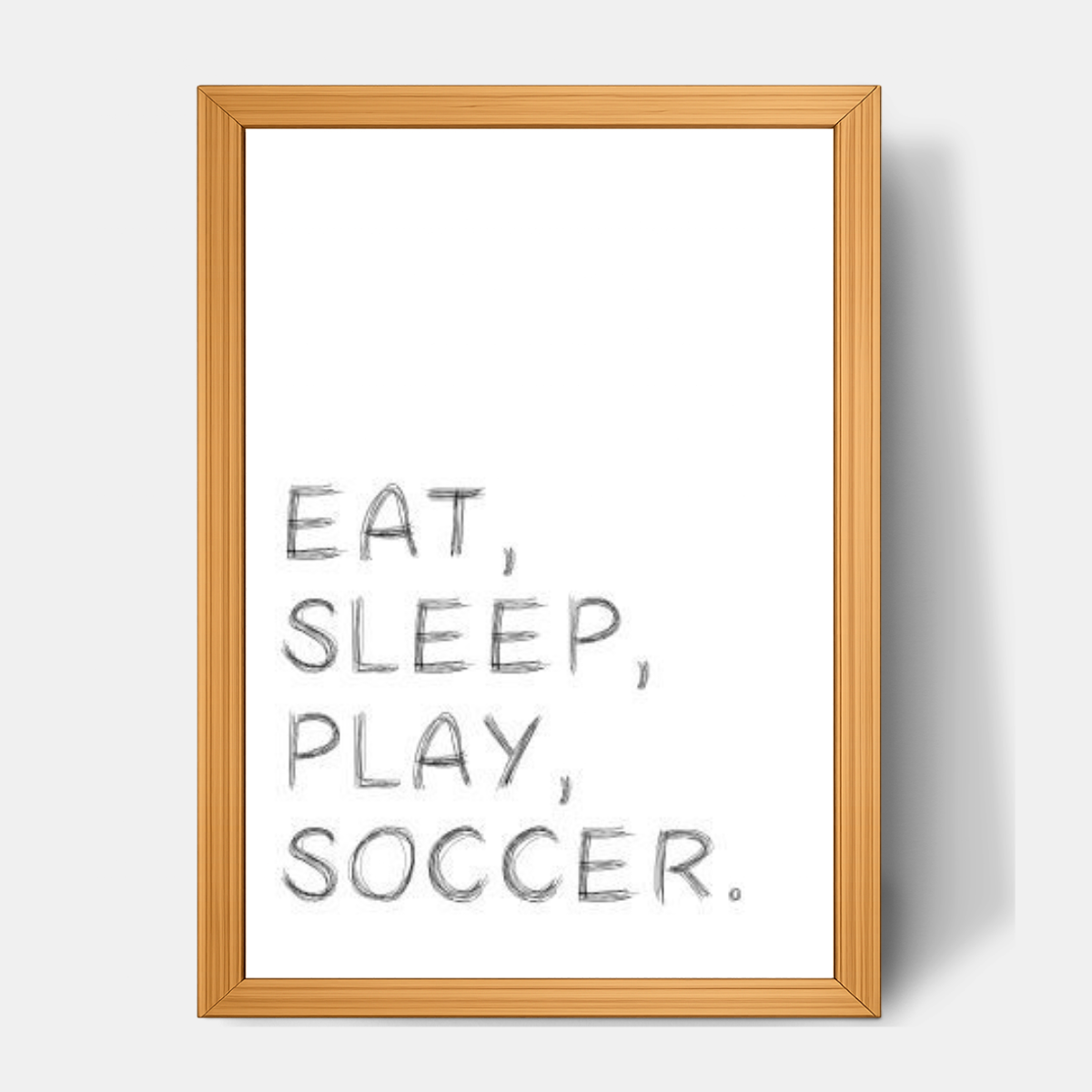 Quadro Infantil Eat Sleep Play Soccer